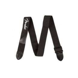 Гитарный ремень FENDER STRAP 2" BLACK WHITE LOGO